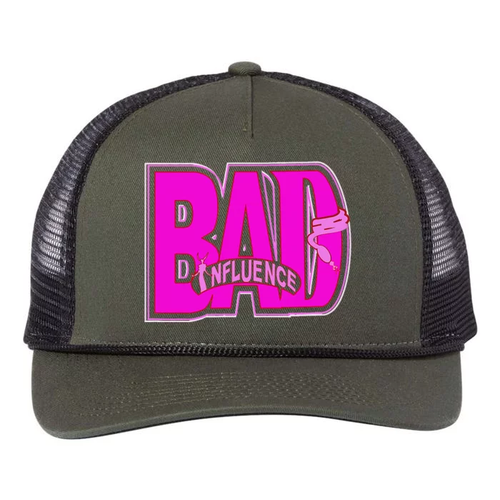 BAD INFLUENCE SASSY WEAR Retro Rope Trucker Hat Cap