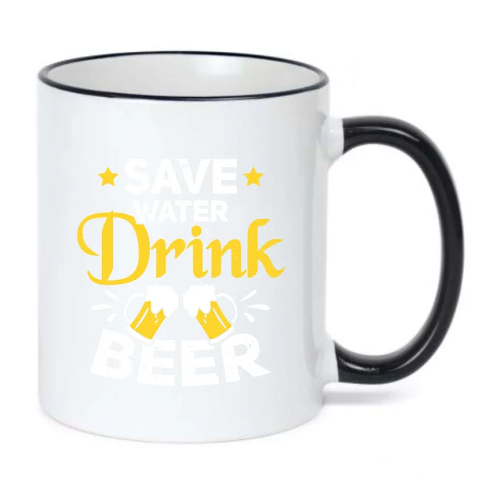 Beer Ing Save Water Beer Funny Oktoberfest Gift Black Color Changing Mug