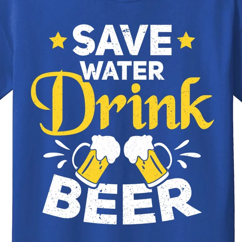 Beer Ing Save Water Beer Funny Oktoberfest Gift Kids T-Shirt