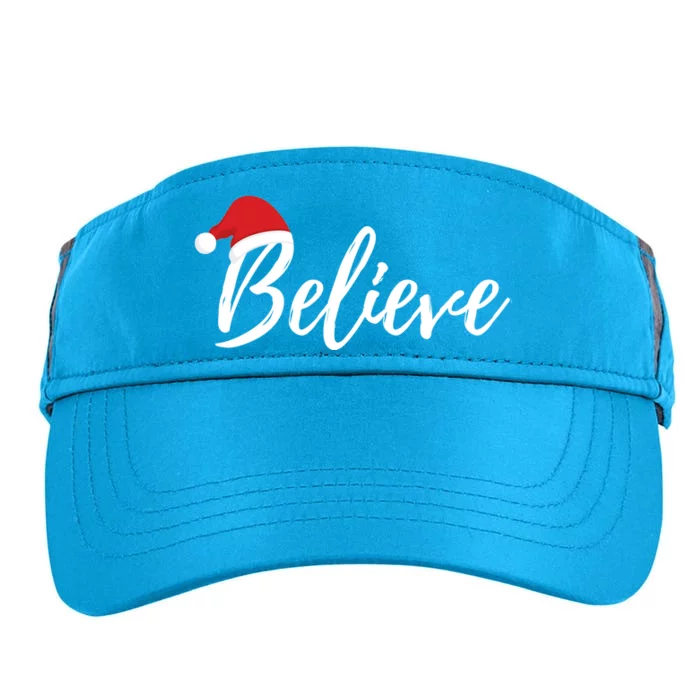 Believe In Santa Claus Cool Gift Christmas Cool Gift Adult Drive Performance Visor