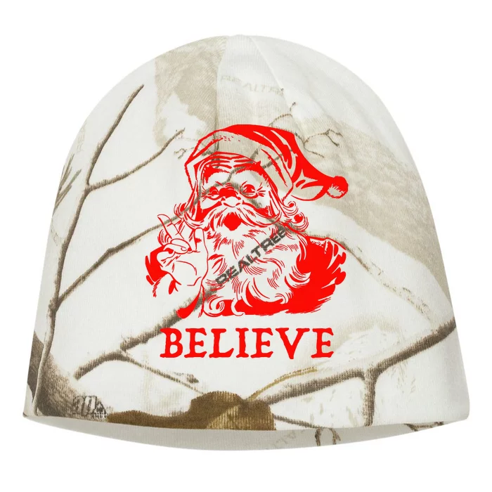 Believe In Santa Claus A Gift For Christmas Kati - Camo Knit Beanie