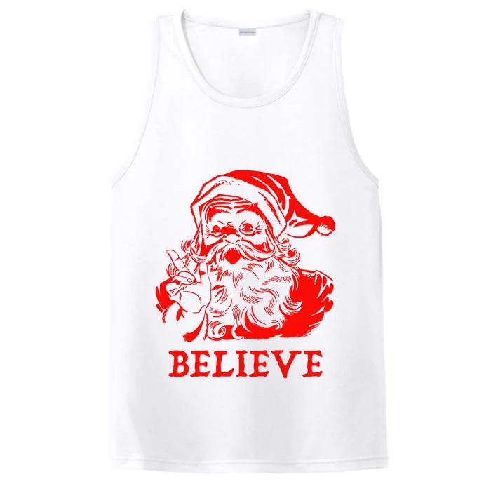 Believe In Santa Claus A Gift For Christmas Performance Tank