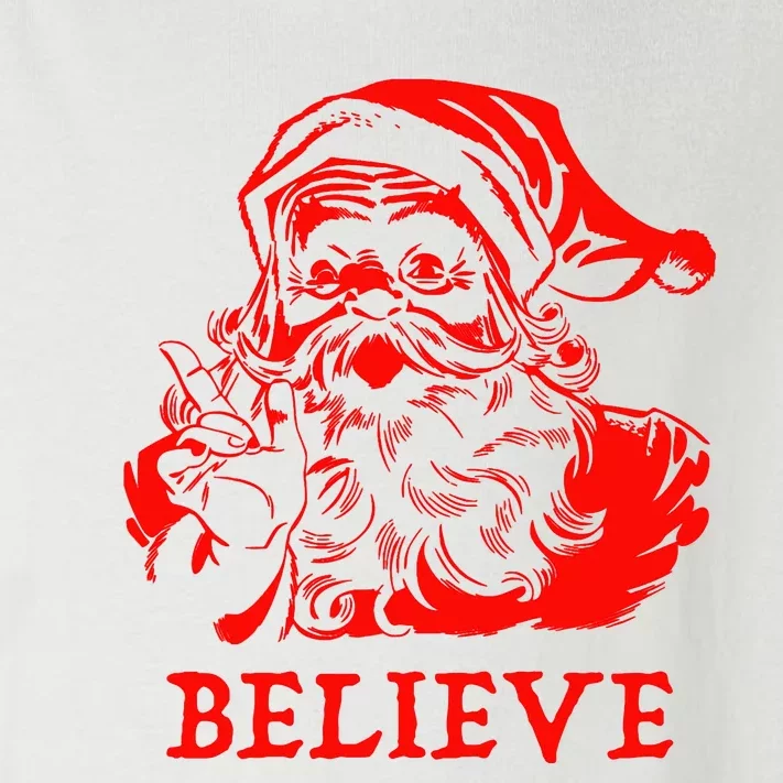 Believe In Santa Claus A Gift For Christmas Toddler Long Sleeve Shirt