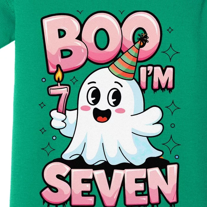 Boo IM Seven Ghost Theme For October Baby Bodysuit