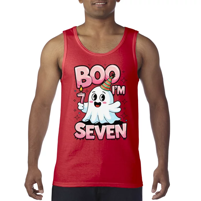 Boo IM Seven Ghost Theme For October Tank Top