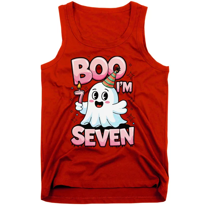 Boo IM Seven Ghost Theme For October Tank Top