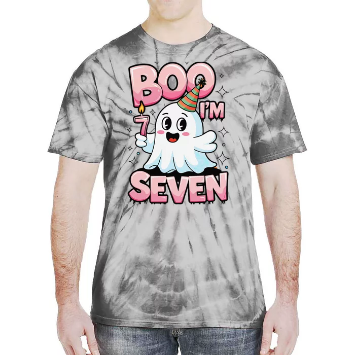 Boo IM Seven Ghost Theme For October Tie-Dye T-Shirt