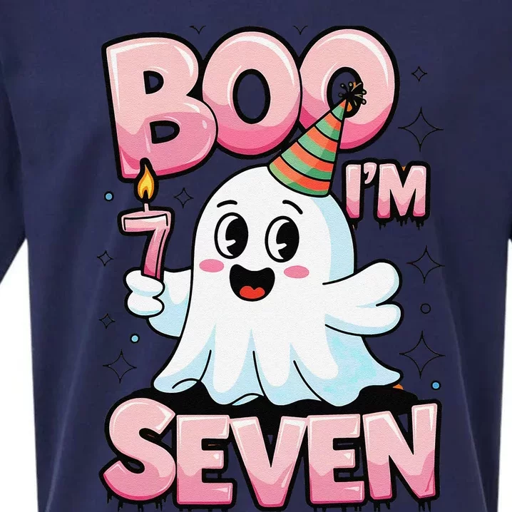 Boo IM Seven Ghost Theme For October Sueded Cloud Jersey T-Shirt