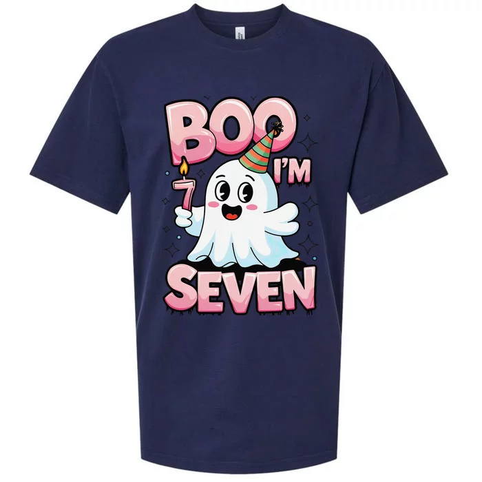 Boo IM Seven Ghost Theme For October Sueded Cloud Jersey T-Shirt