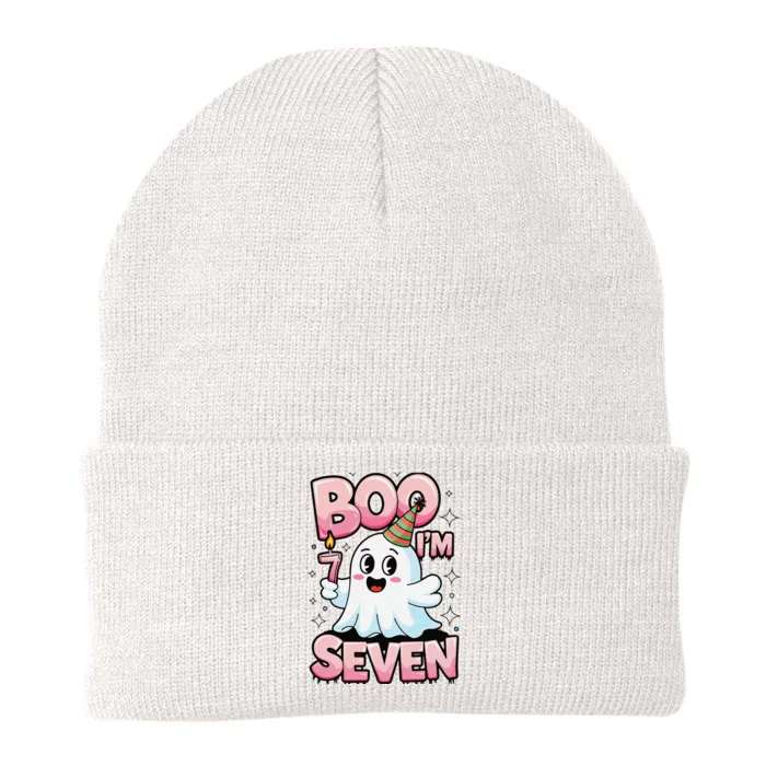 Boo IM Seven Ghost Theme For October Knit Cap Winter Beanie