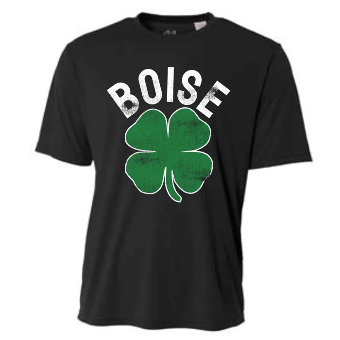 Boise Idaho St Patrick's Day Green Shamrock Irish Clover Gift Cooling Performance Crew T-Shirt