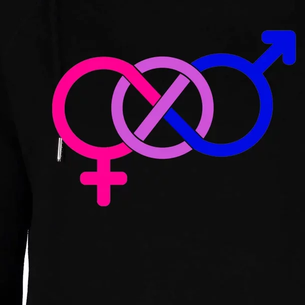 Bisexual Bi Pride Shirt Gay Parade LGBTQ Womens Funnel Neck Pullover Hood