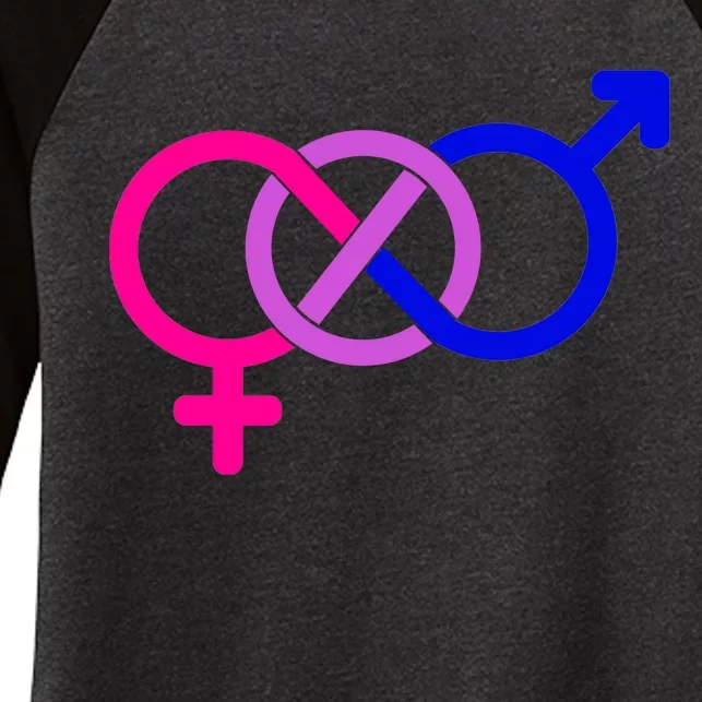 Bisexual Bi Pride Shirt Gay Parade LGBTQ Women's Tri-Blend 3/4-Sleeve Raglan Shirt