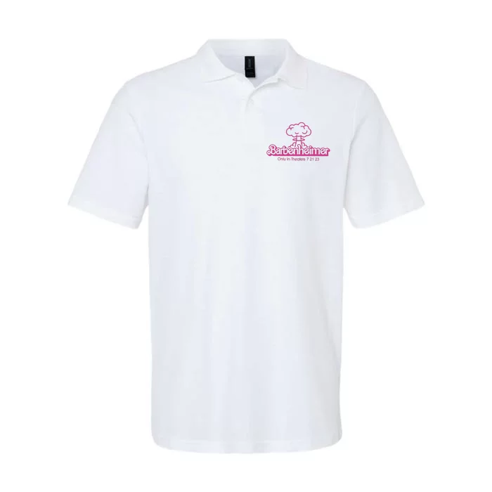 Barbenheimer In Theaters 7 21 23 Barb!e Oppenheimer Barb!e Movie Softstyle Adult Sport Polo