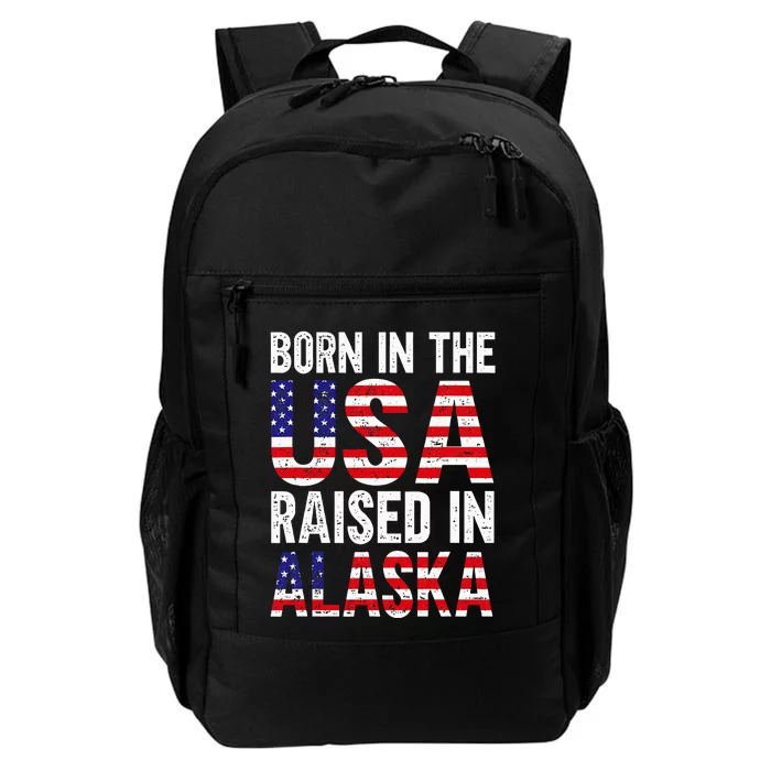 Born In The Usa Raised In Alaska Daily Commute Backpack