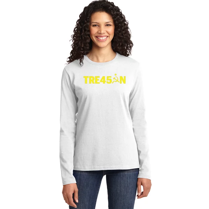 Best Impeach Trump Treason Russian Gop Party Ladies Long Sleeve Shirt