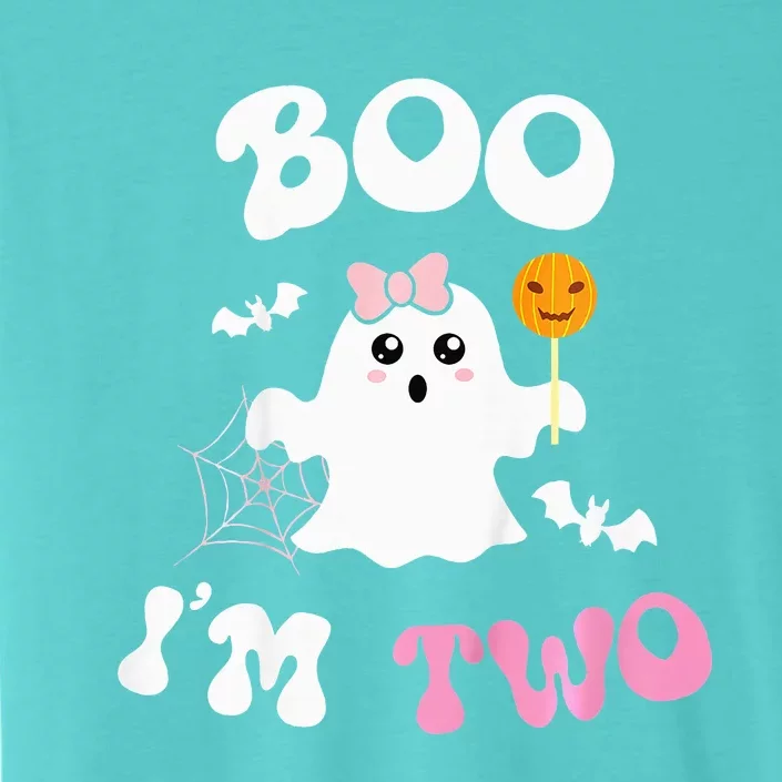 Boo Im Two Ghost Second 2nd Birthday Groovy Halloween ChromaSoft Performance T-Shirt