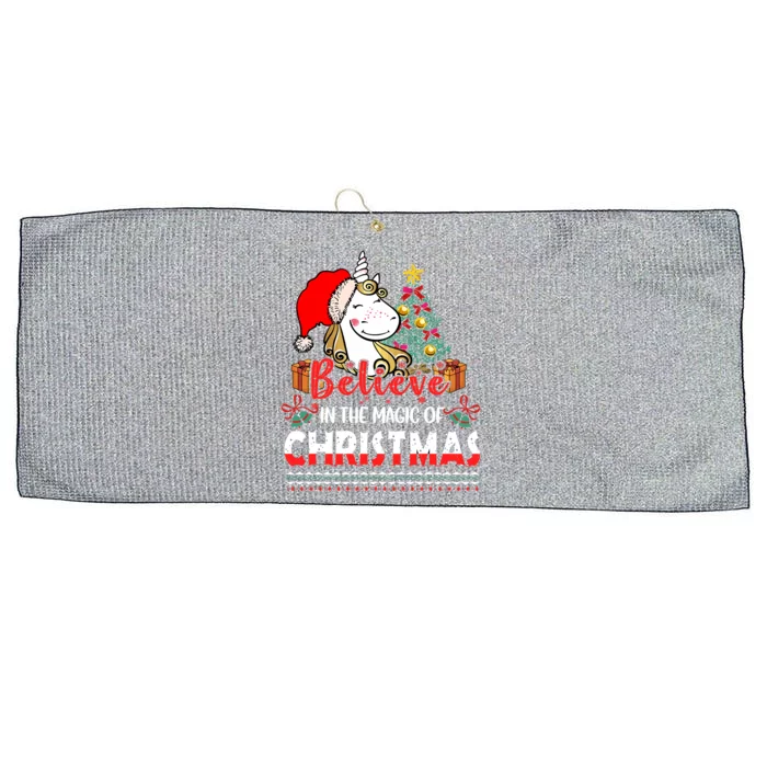 Believe In The Magic Of Christmas Gift Large Microfiber Waffle Golf Towel