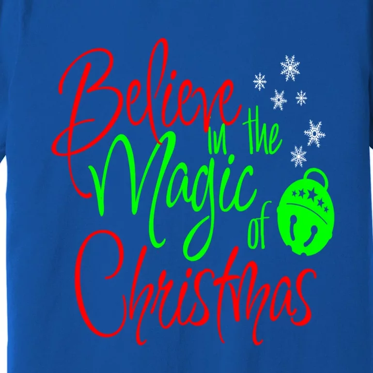 Believe In The Magic Christmas Xmas Sweater Jumper Gift Premium T-Shirt