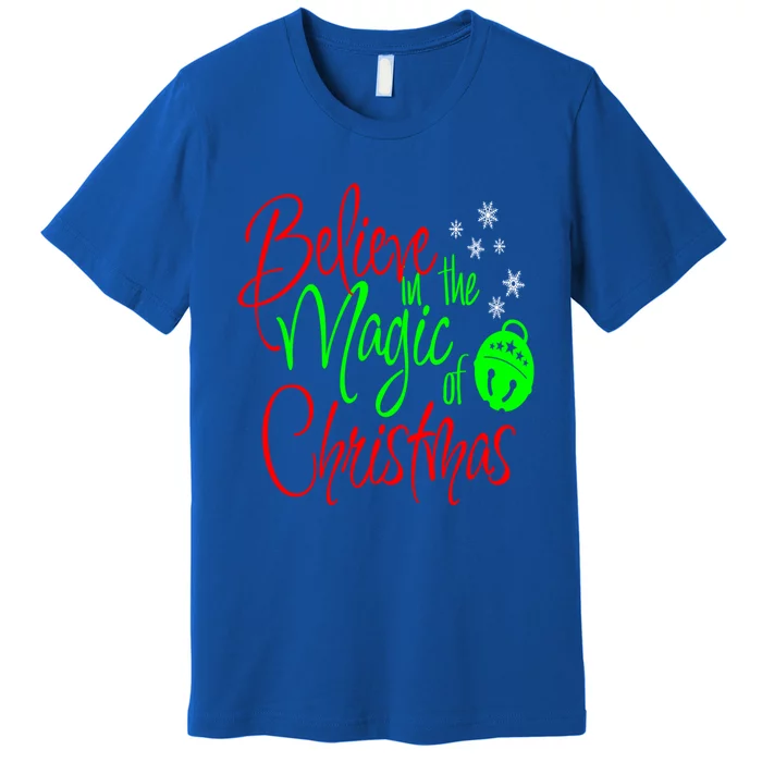 Believe In The Magic Christmas Xmas Sweater Jumper Gift Premium T-Shirt