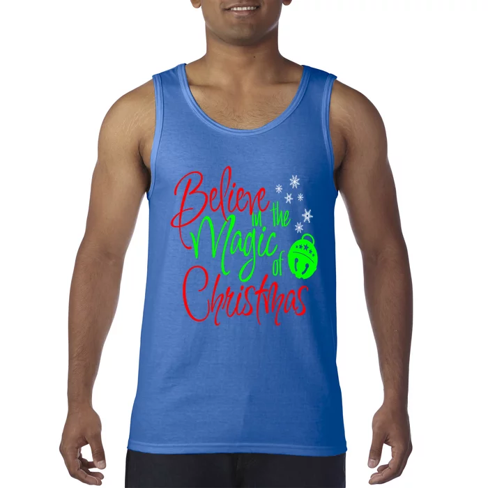 Believe In The Magic Christmas Xmas Sweater Jumper Gift Tank Top