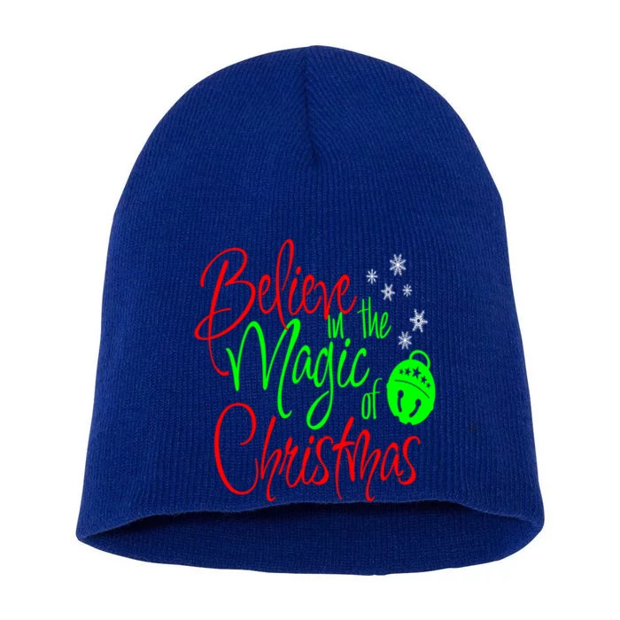 Believe In The Magic Christmas Xmas Sweater Jumper Gift Short Acrylic Beanie