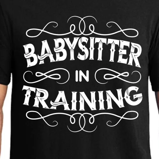 Babysitter In Training Sitting Sitter Job Profession Gift Pajama Set