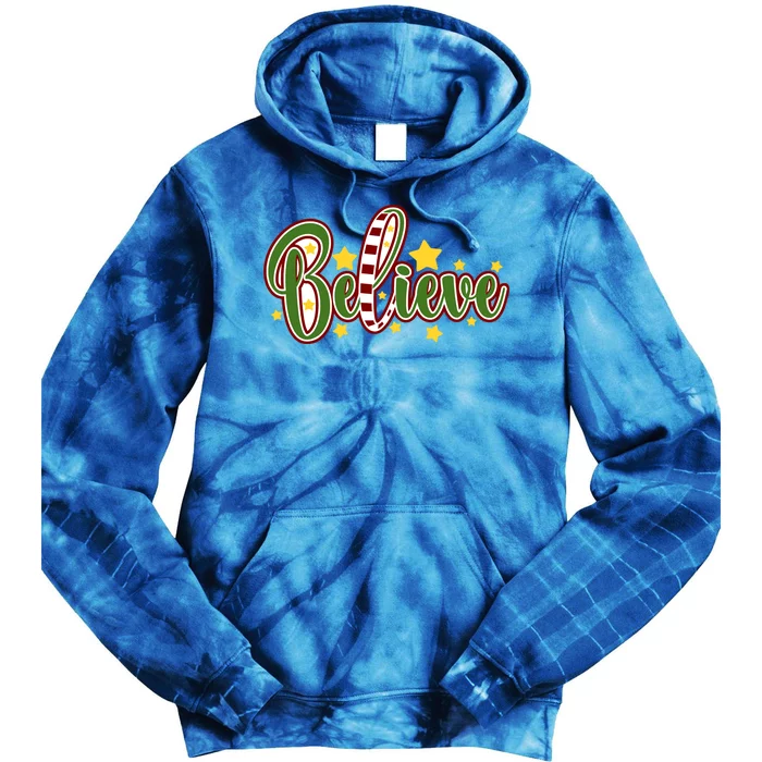 Believe In The Magic Of Christmas Gift Tie Dye Hoodie