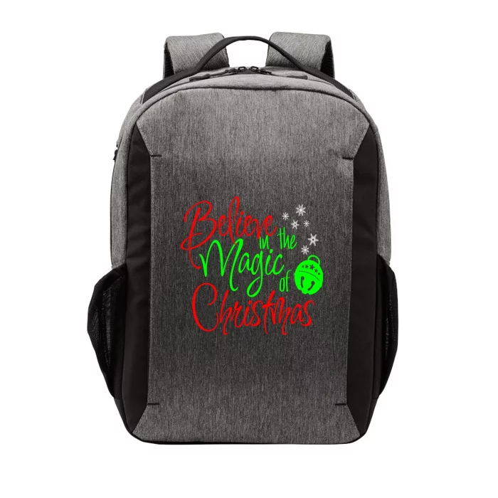 Believe In The Magic Christmas Xmas Sweater Jumper Cool Gift Vector Backpack