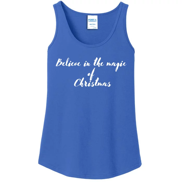 Believe In The Magic Of Christmas Gift Ladies Essential Tank