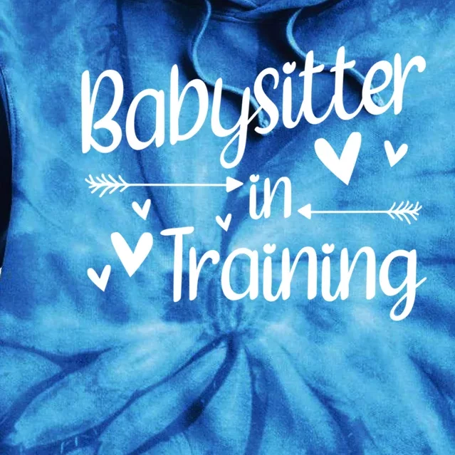 Babysitter In Training Cool Gift Tie Dye Hoodie