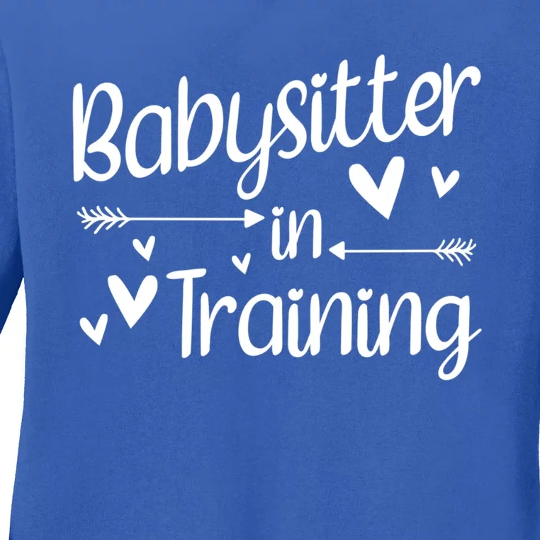 Babysitter In Training Cool Gift Ladies Long Sleeve Shirt