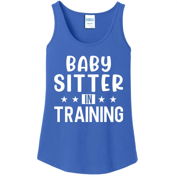 Babysitter In Training Sitter Gift Ladies Essential Tank