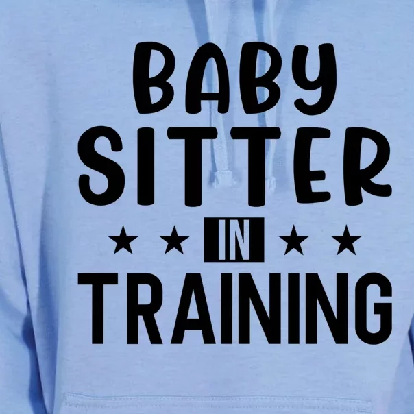 Babysitter In Training Sitter Gift Unisex Surf Hoodie