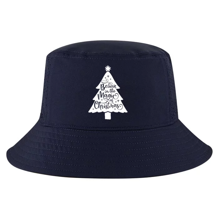 Believe In The Magic Of Christmas Farmhouse Holiday Family Gift Cool Comfort Performance Bucket Hat