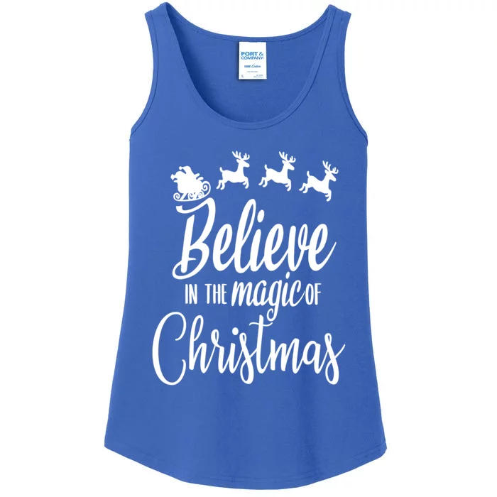 Believe In The Magic Of Christmas Gift Ladies Essential Tank