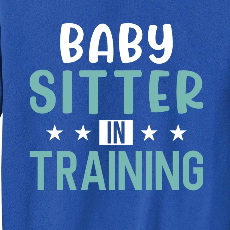 Babysitter In Training Sitter Gift Tall Sweatshirt