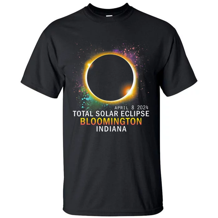 Bloomington Indiana Total Solar Eclipse April 8 2024 Tall T-Shirt