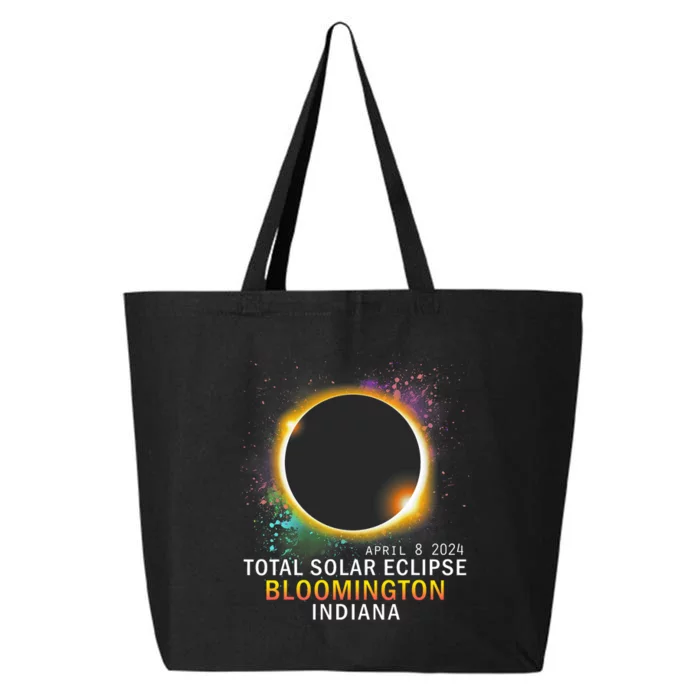 Bloomington Indiana Total Solar Eclipse April 8 2024 25L Jumbo Tote