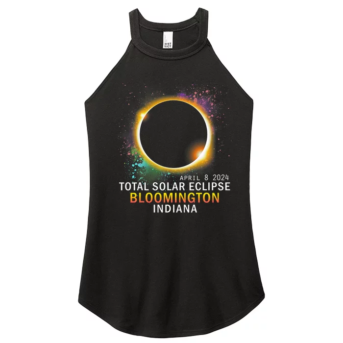 Bloomington Indiana Total Solar Eclipse April 8 2024 Women’s Perfect Tri Rocker Tank