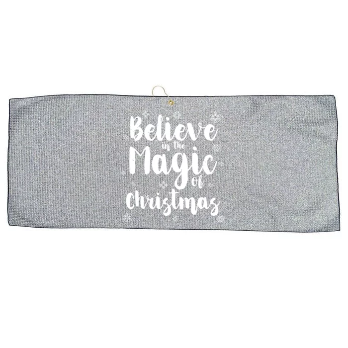 Believe In The Magic Of Christmas Gift Large Microfiber Waffle Golf Towel