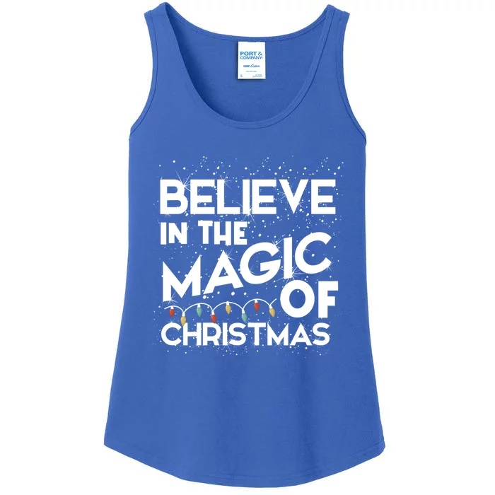 Believe In The Magic Of Christmas Cool Gift Ladies Essential Tank