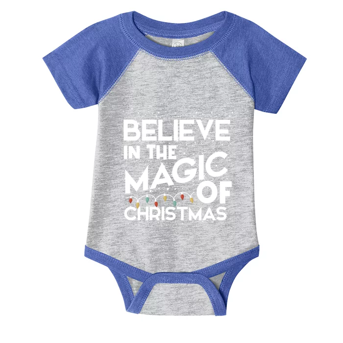 Believe In The Magic Of Christmas Cool Gift Infant Baby Jersey Bodysuit