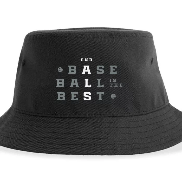 Baseball Is The Best End Als Sustainable Bucket Hat