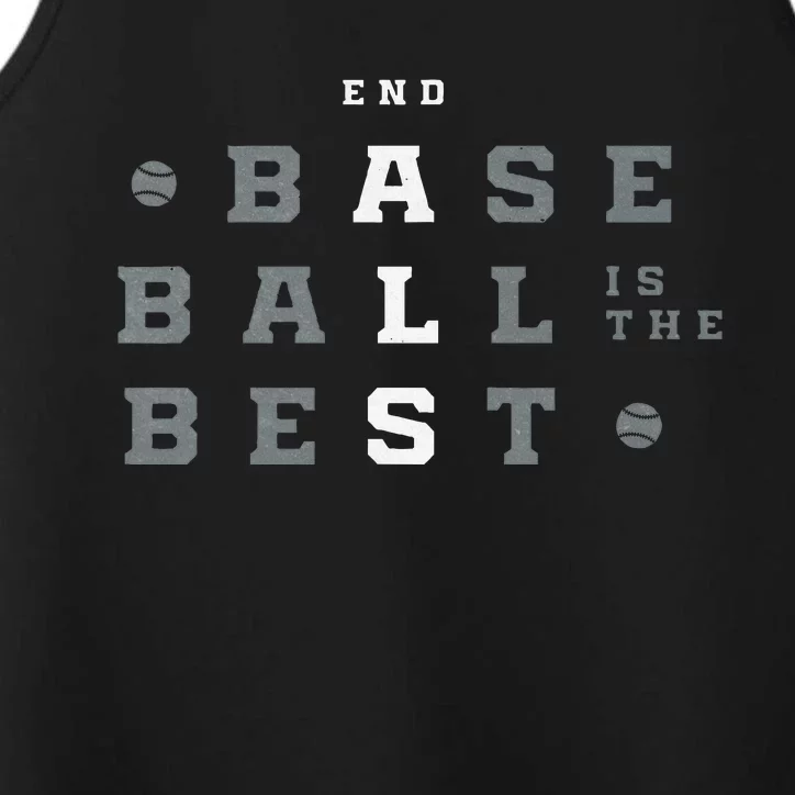 Baseball Is The Best End Als Performance Tank