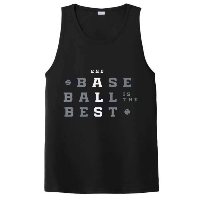 Baseball Is The Best End Als Performance Tank