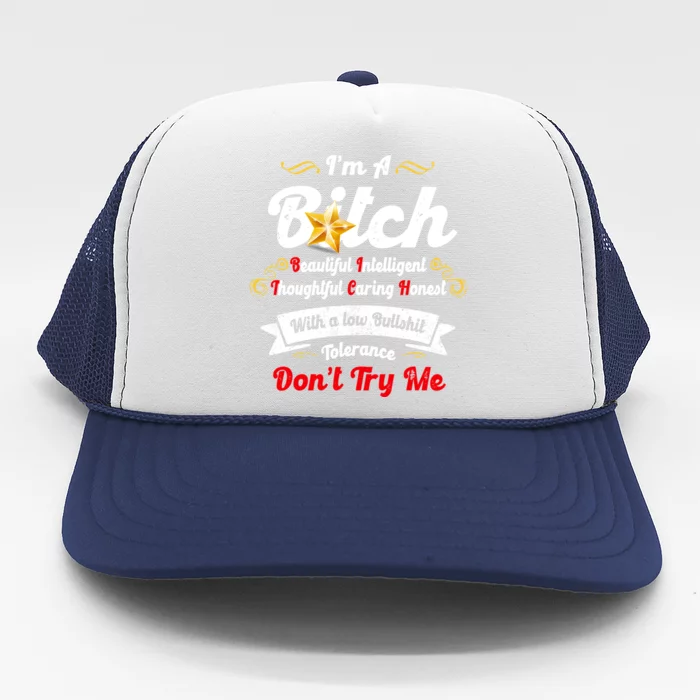 Beautiful Intelligent Thoughtful Caring Honest Trucker Hat