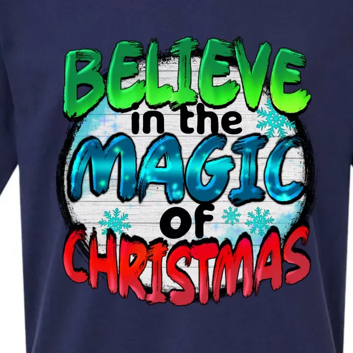 Believe In The Magic Of Christmas Sueded Cloud Jersey T-Shirt