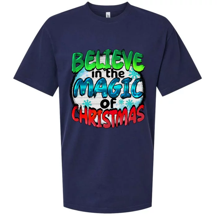 Believe In The Magic Of Christmas Sueded Cloud Jersey T-Shirt