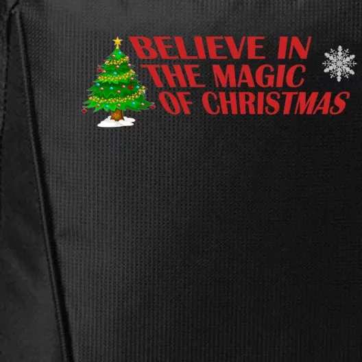 Believe In The Magic Of Christmas Gift City Backpack